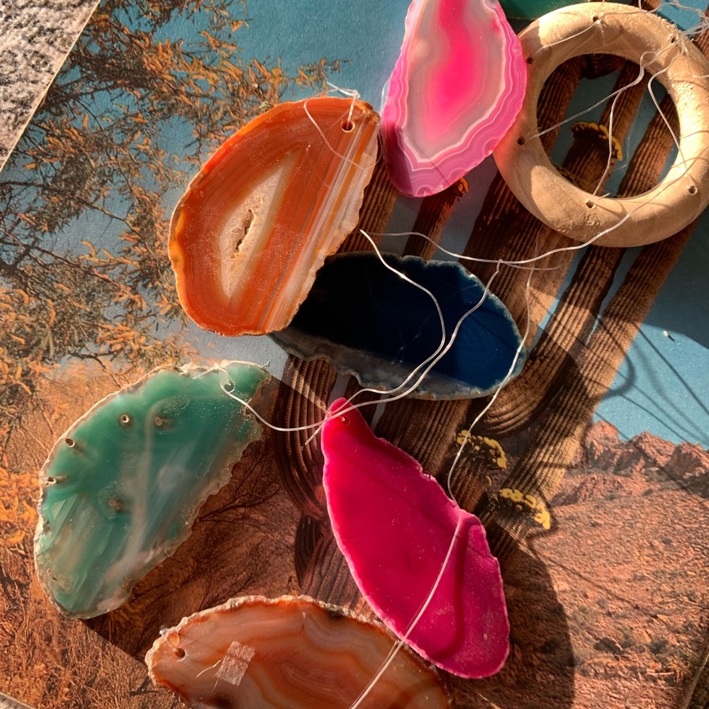 Crystal Agate Wind Chime Mobile